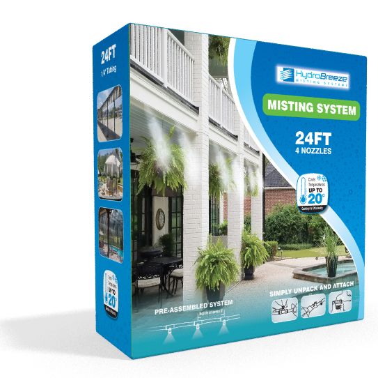 24 ft. Slip Lok Fittings Misting System - 4 Nozzles