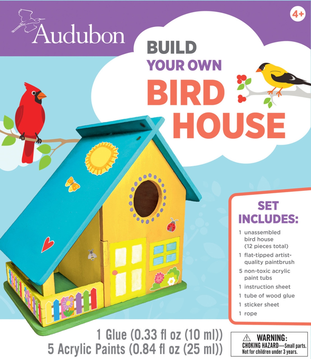 22211 Audubon Bird House Buildable Wood Paint Kit