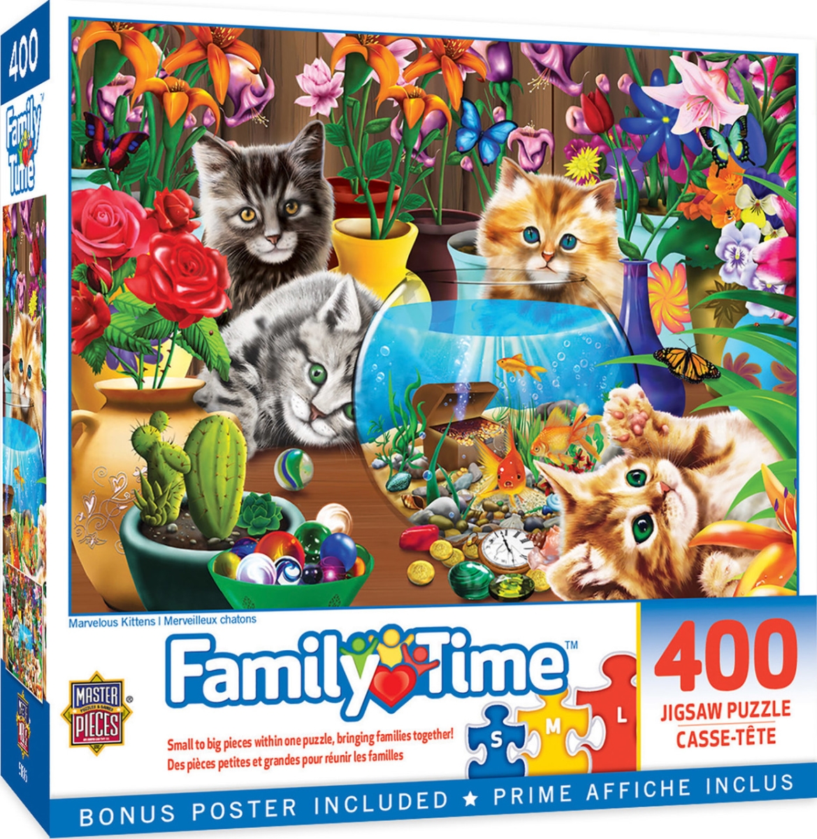 32029 Family Time Marvelous Kittens Puzzle, 400 Piece