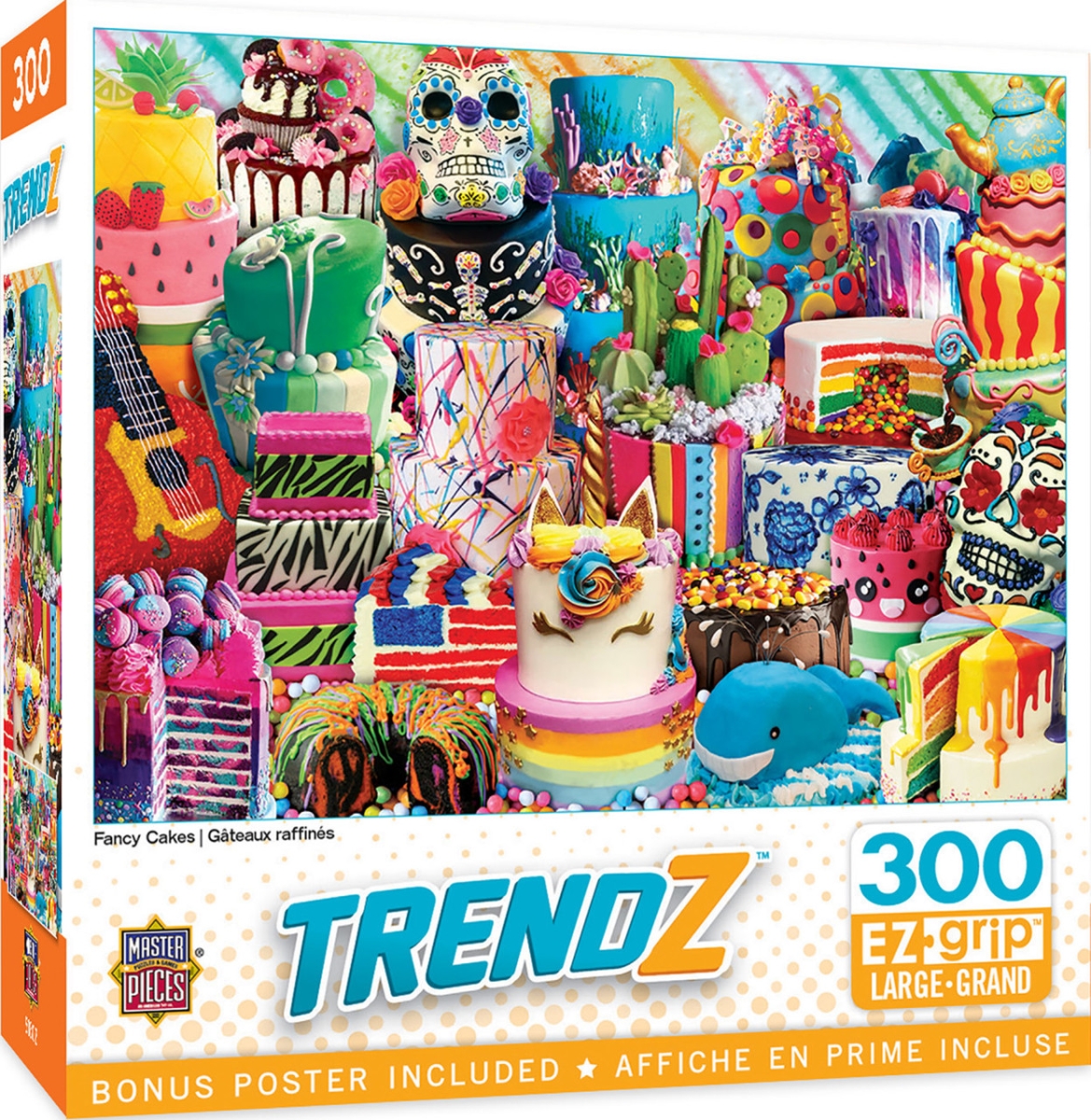 32037 Trendz Fancy Cakes EzGrip Puzzle, 300 Piece -  Masterpieces