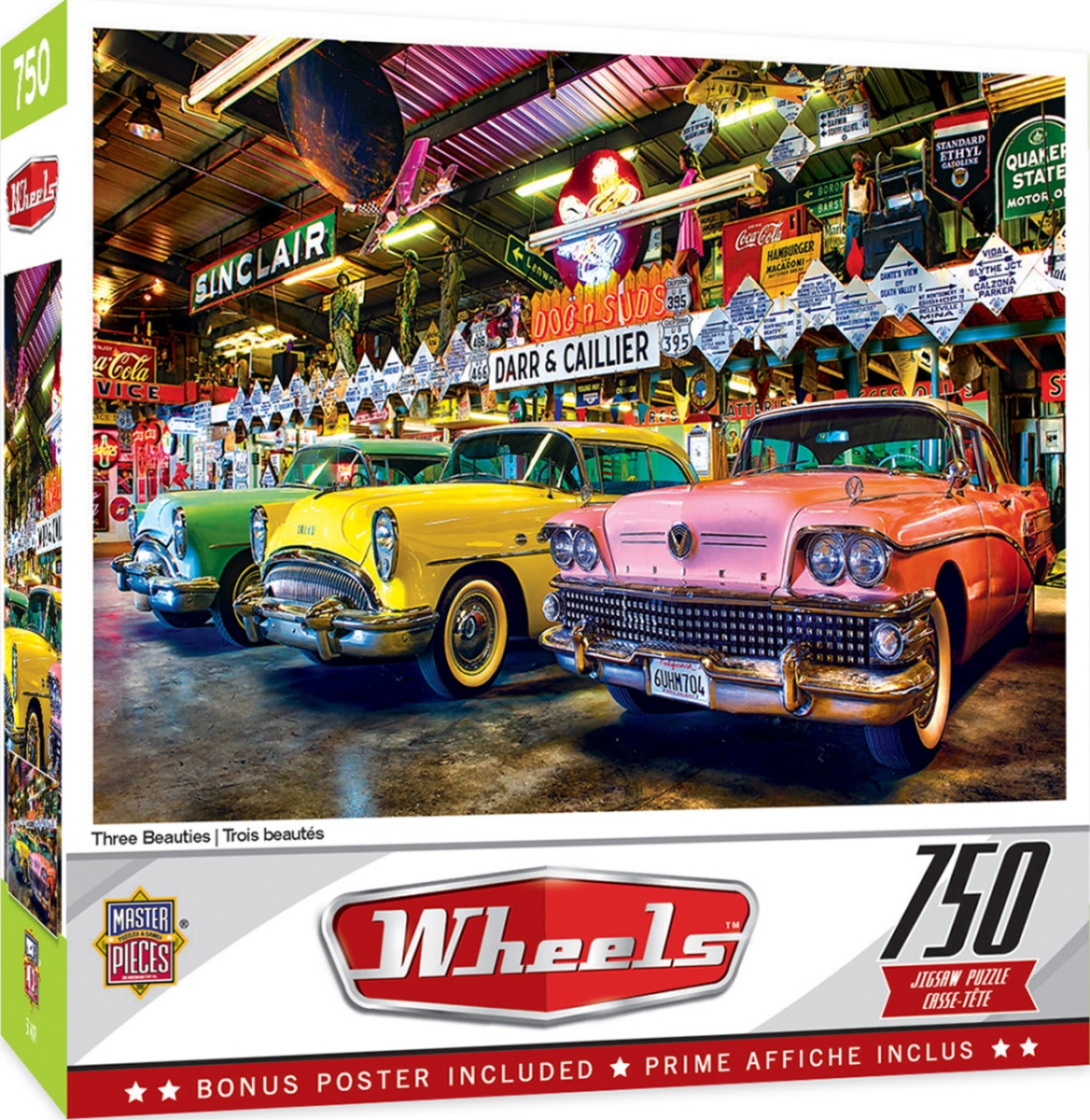 32080 Wheels Three Beauties Puzzle, 750 Piece