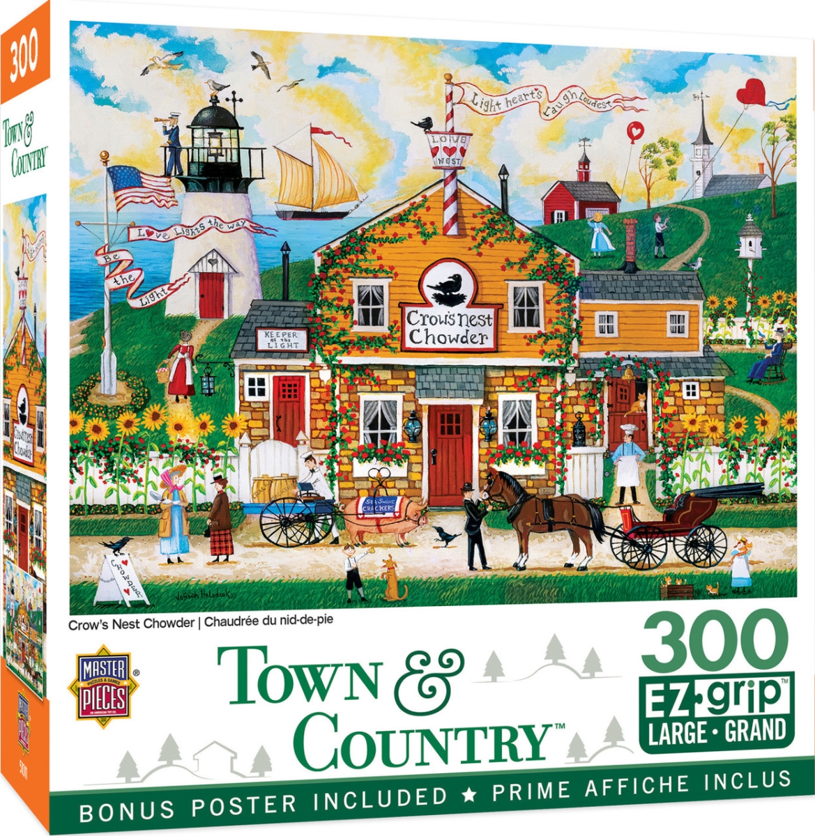 32111 Town & Country Crows Nest Chowder EzGrip Puzzle, 300 Piece