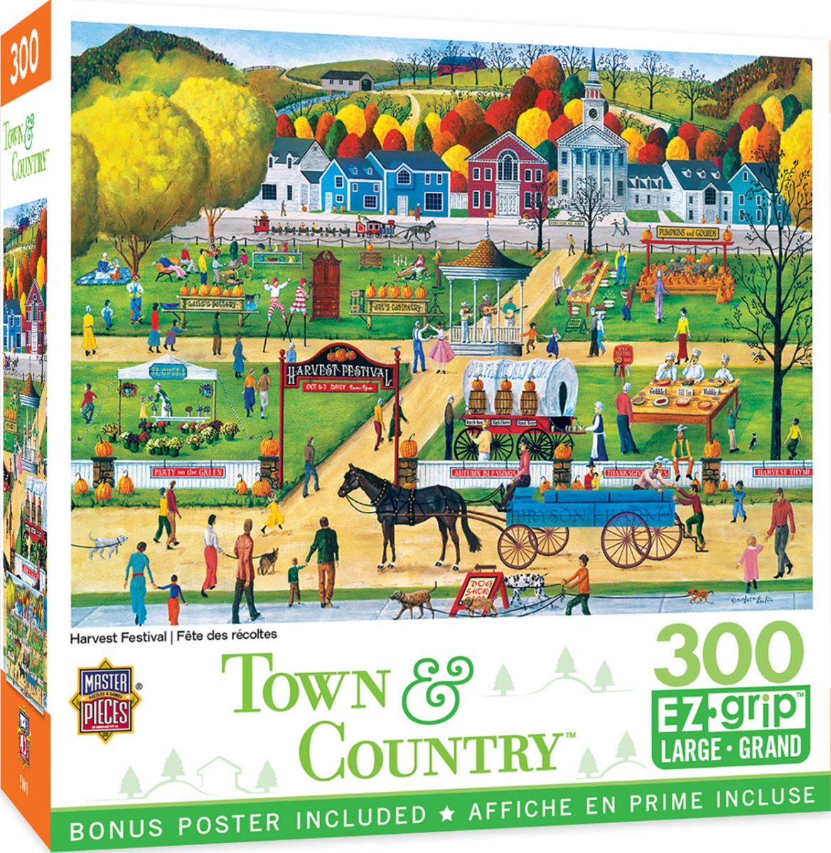 32156 Town & Country Harvest Festival EzGrip Puzzle, 300 Piece