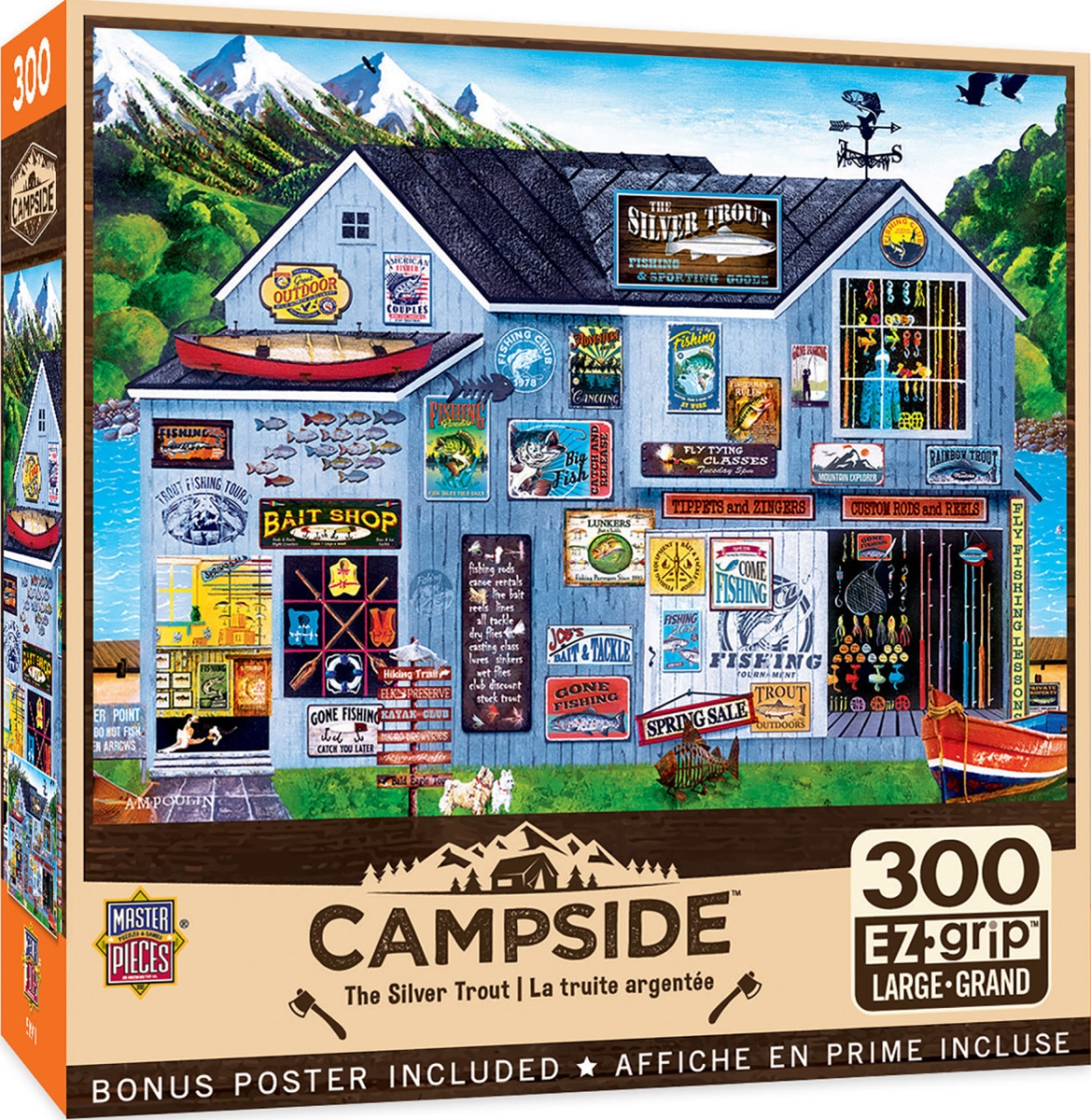 32189 Campside The Silver Trout EzGrip Puzzle, 300 Piece