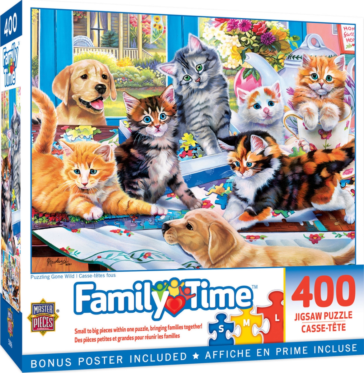 32211 Family Time Puzzling Gone Wild Puzzle, 400 Piece
