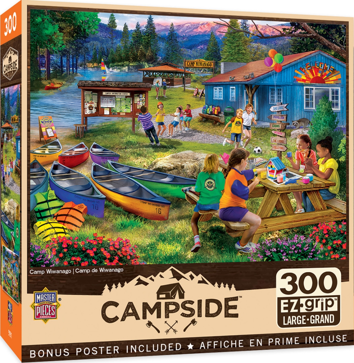 32223 Campside Camp Wiwango EzGrip Puzzle, 300 Piece
