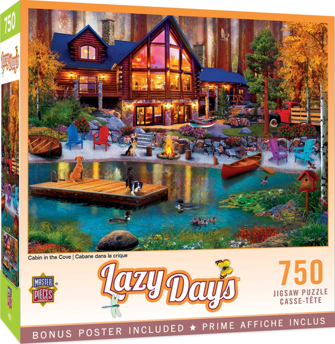 32258 Lazy Days Cabin in the Cove Puzzle, 750 Piece