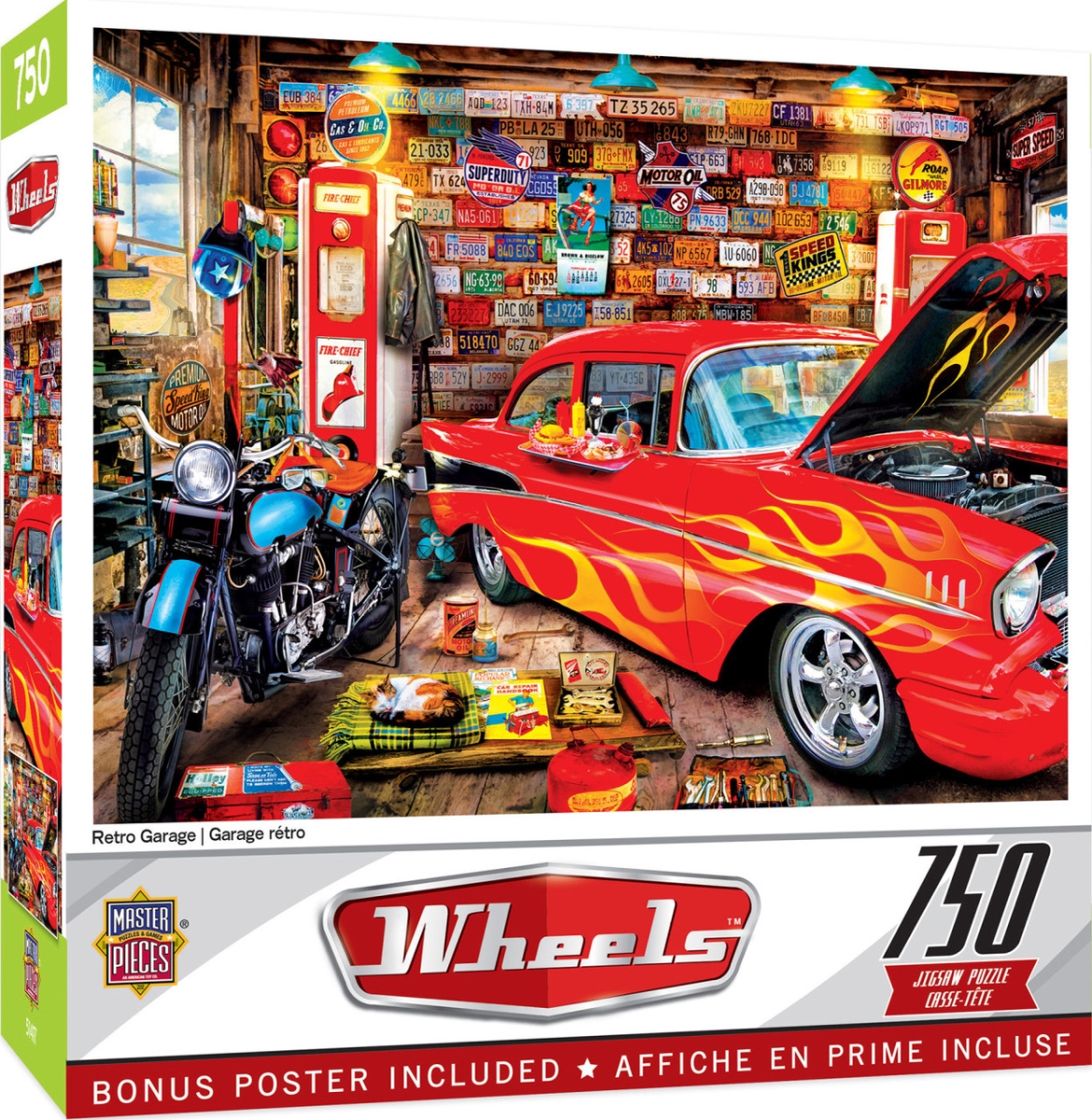 32273 Wheels Retro Garage Puzzle, 750 Piece
