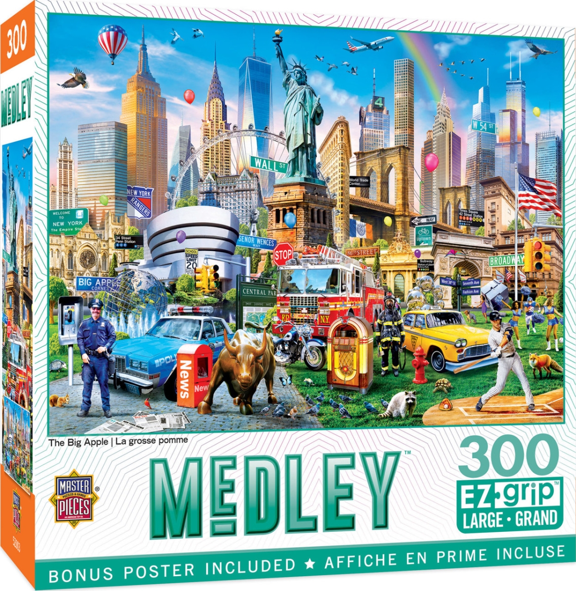 32279 Medley The Big Apple EzGrip Puzzle, 300 Piece