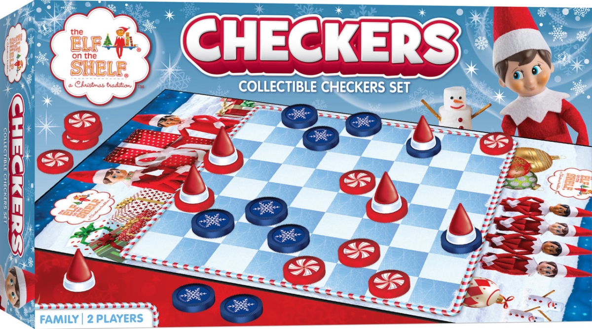 Elf on the Shelf Checkers Board Game