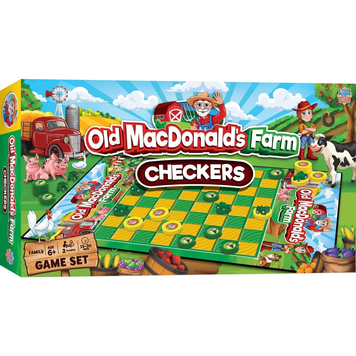 42124.01 Old MacDonalds Farm Checkers Board Game