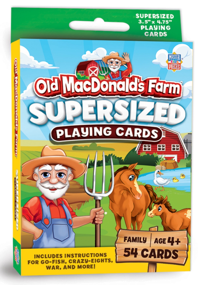 42214 Old MacDonalds Farm Supersized Playing Cards