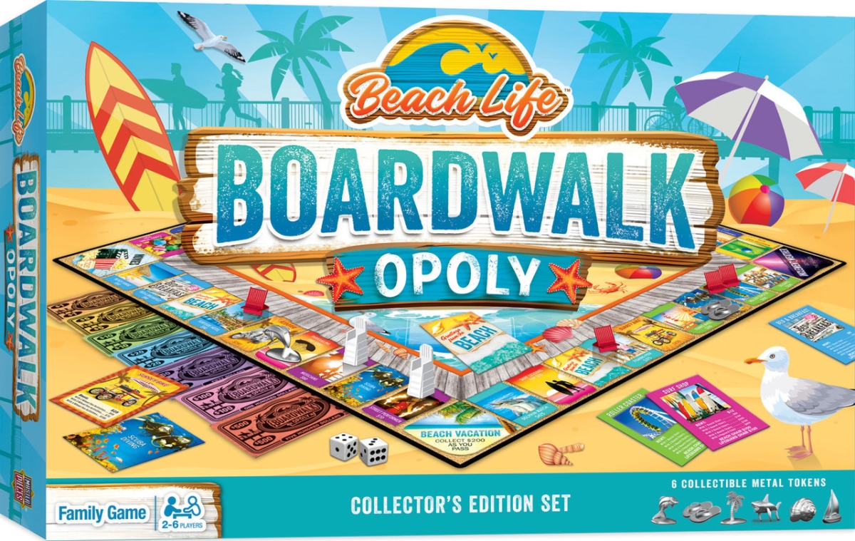 42304 Beach Life Boardwalk Opoly Board Game