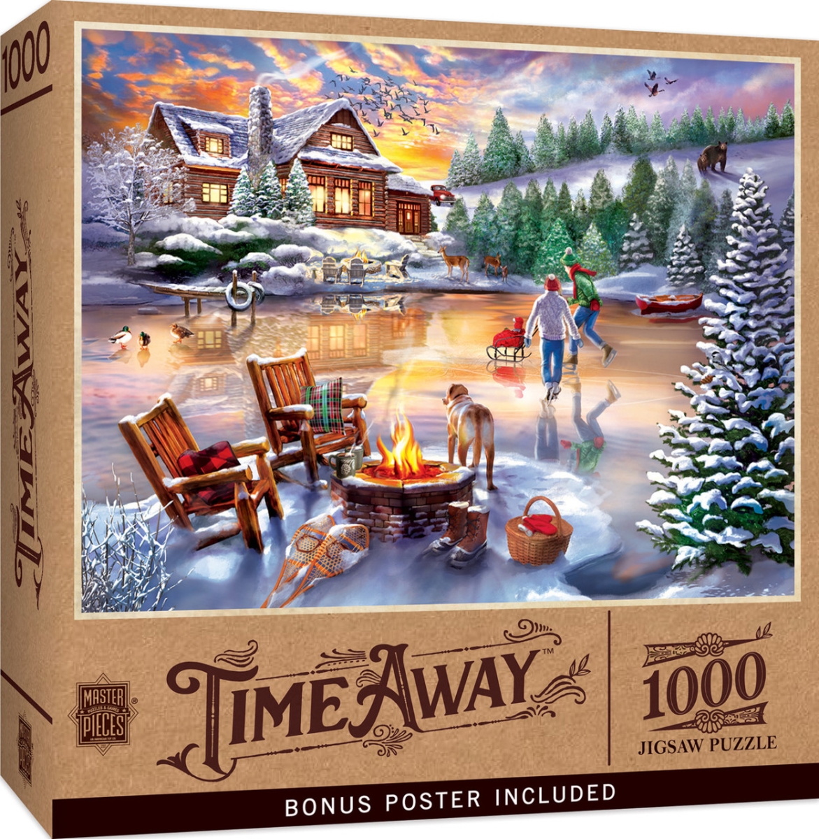 72055 Time Away An Evening Skate Puzzle, 1000 Piece