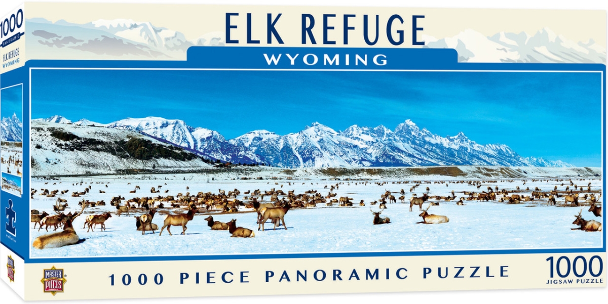 72064 Blakeway Panoramas Elk Refuge Panoramic Puzzle, 1000 Piece