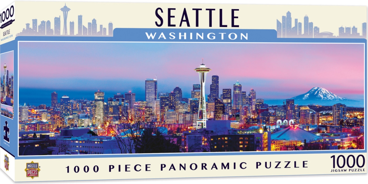 72071 Blakeway Panoramas Seattle Panoramic Puzzle, 1000 Piece