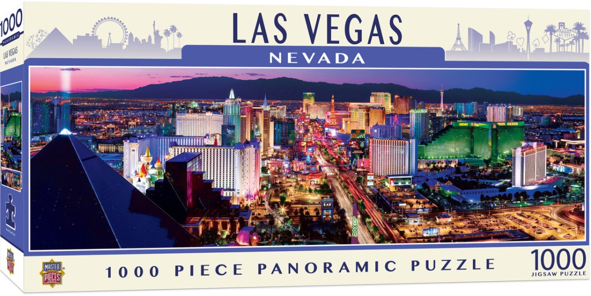 72073 Blakeway Panoramas Las Vegas Panoramic Puzzle, 1000 Piece
