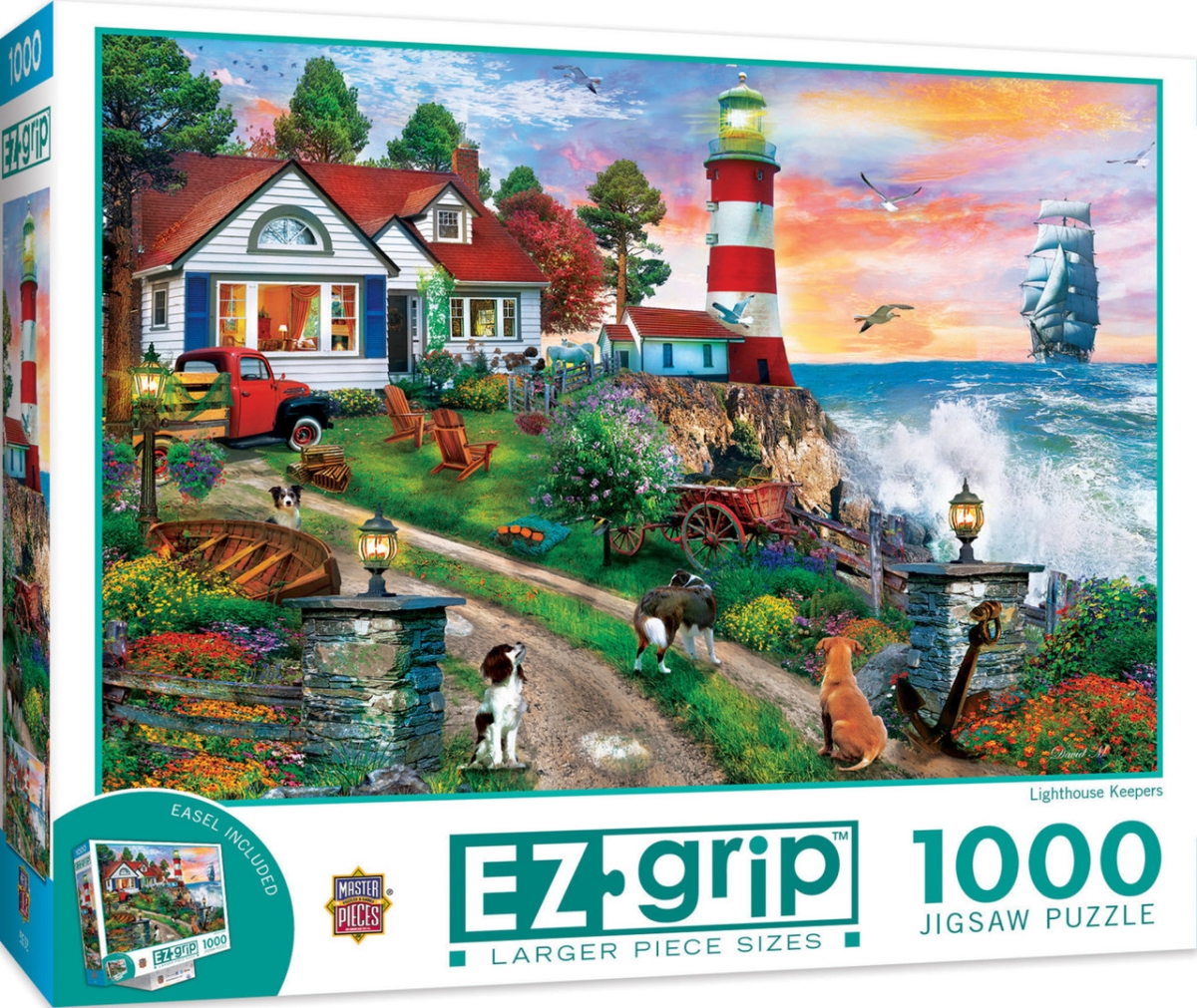 72132 Lighthouse Keepers EZGrip Puzzle, 1000 Piece