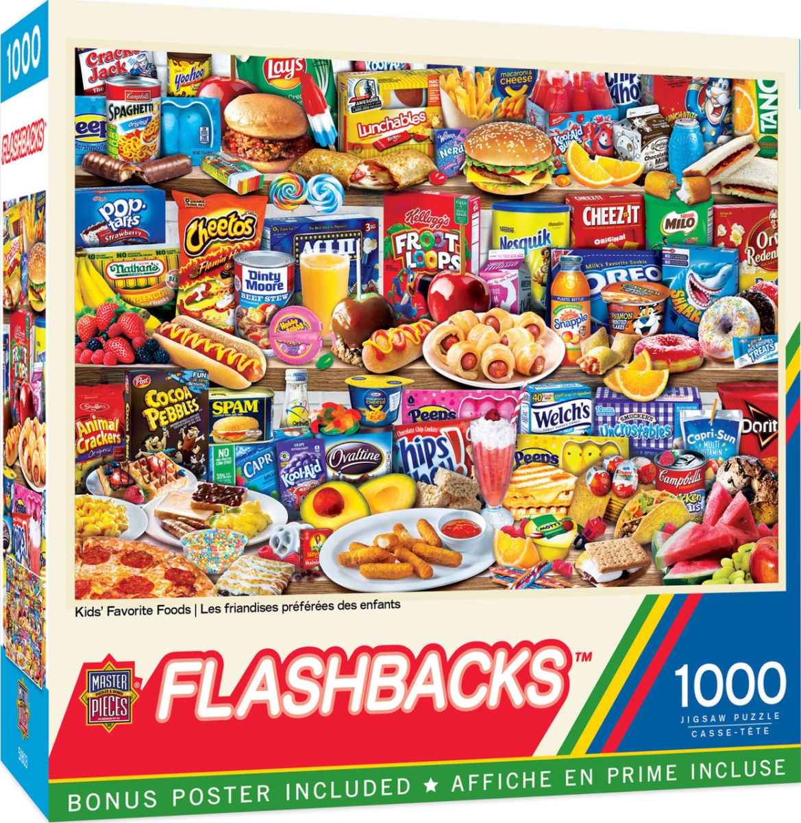 72140 Flashbacks Kids Favorite Foods Puzzle, 1000 Piece