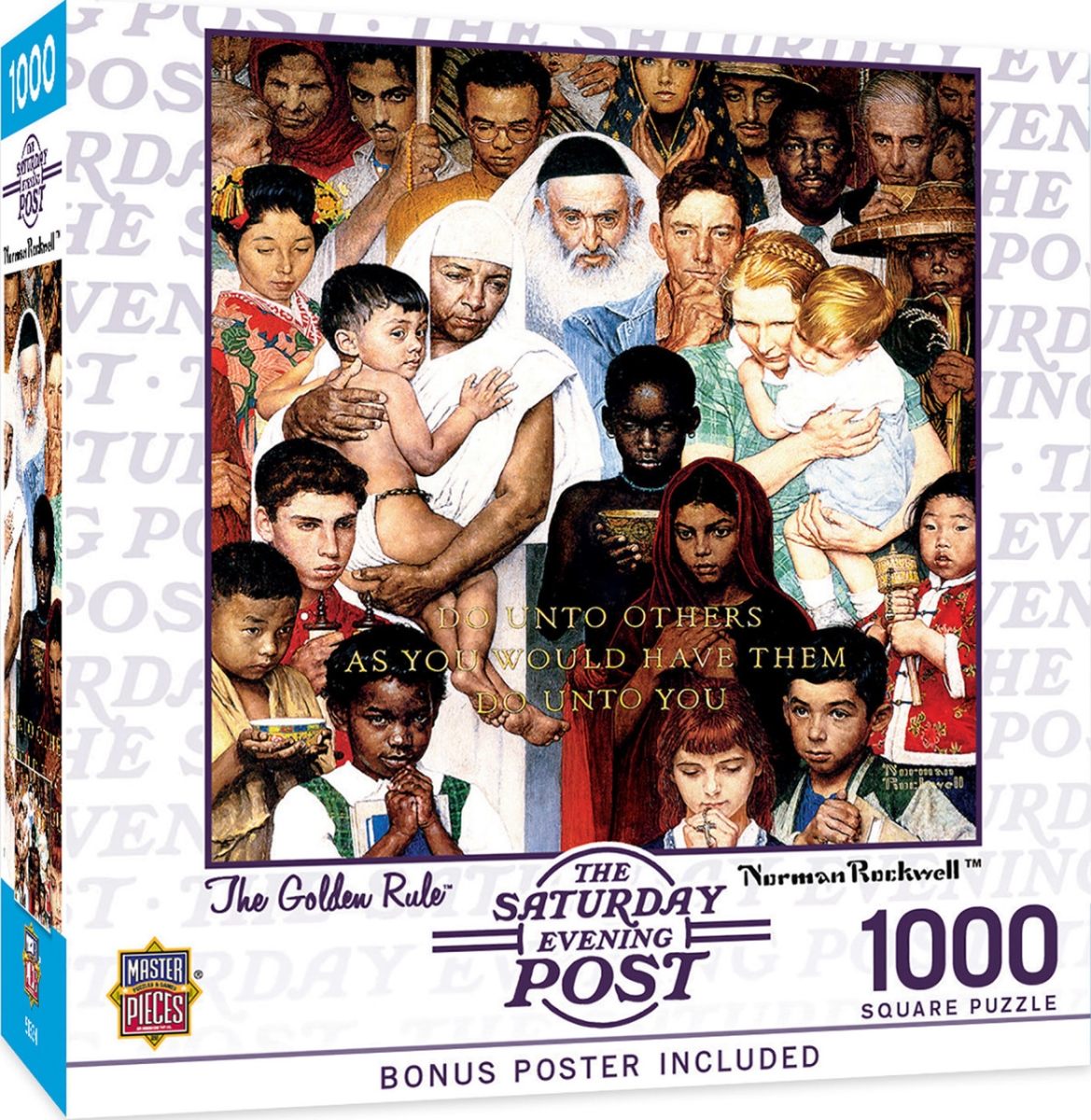 72175 Saturday Evening Post The Golden Rule Puzzle, 1000 Piece