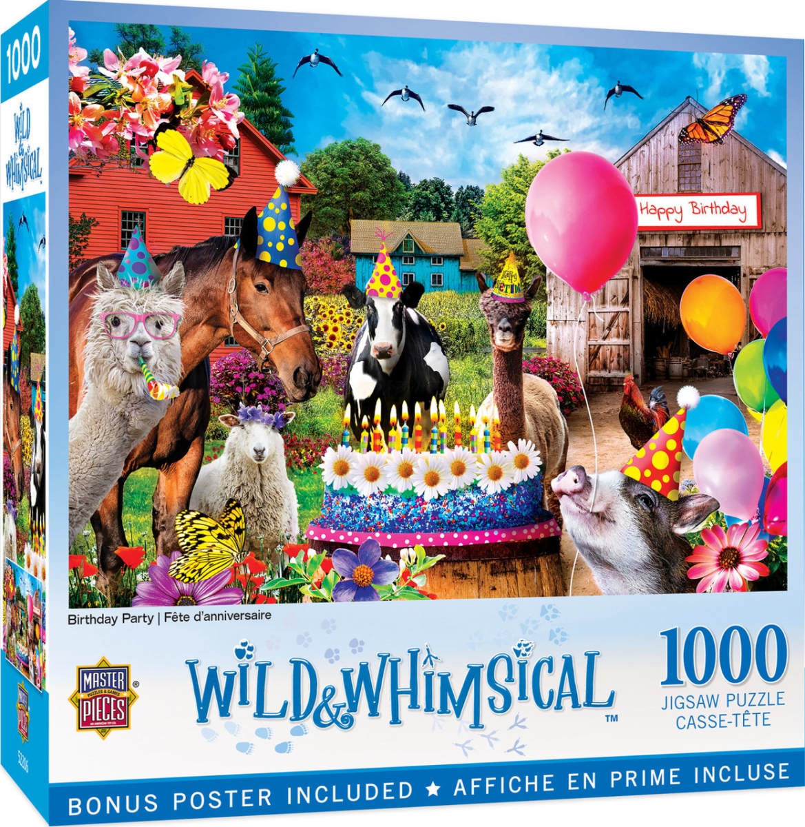 72219 Wild & Whimsical Birthday Party Puzzle, 1000 Piece