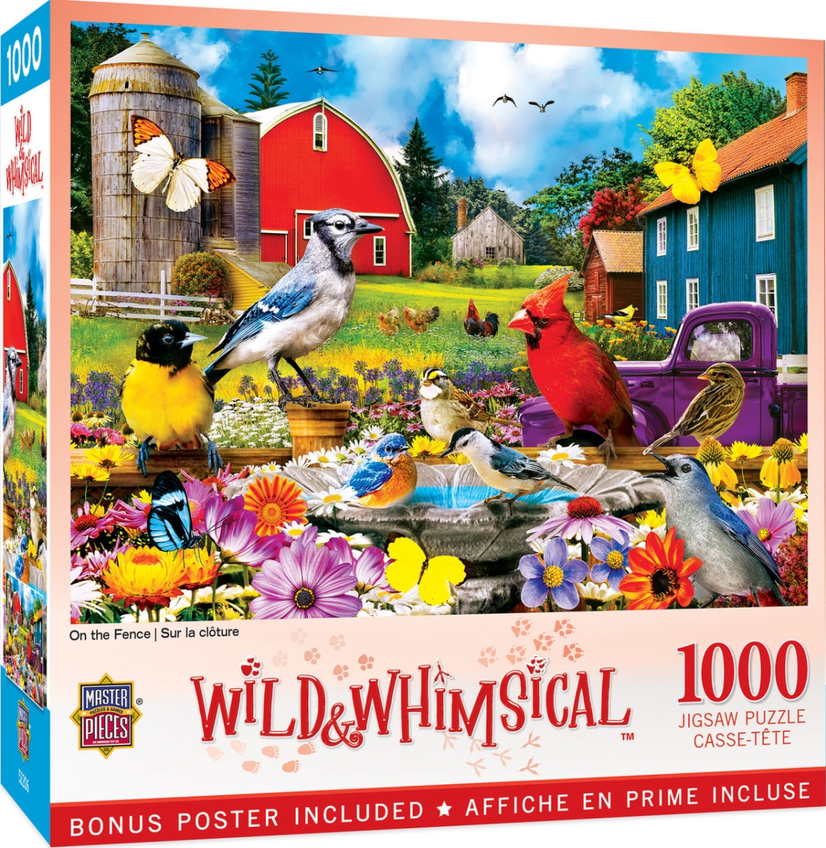 72221 Wild & Whimsical On the Fence Puzzle, 1000 Piece