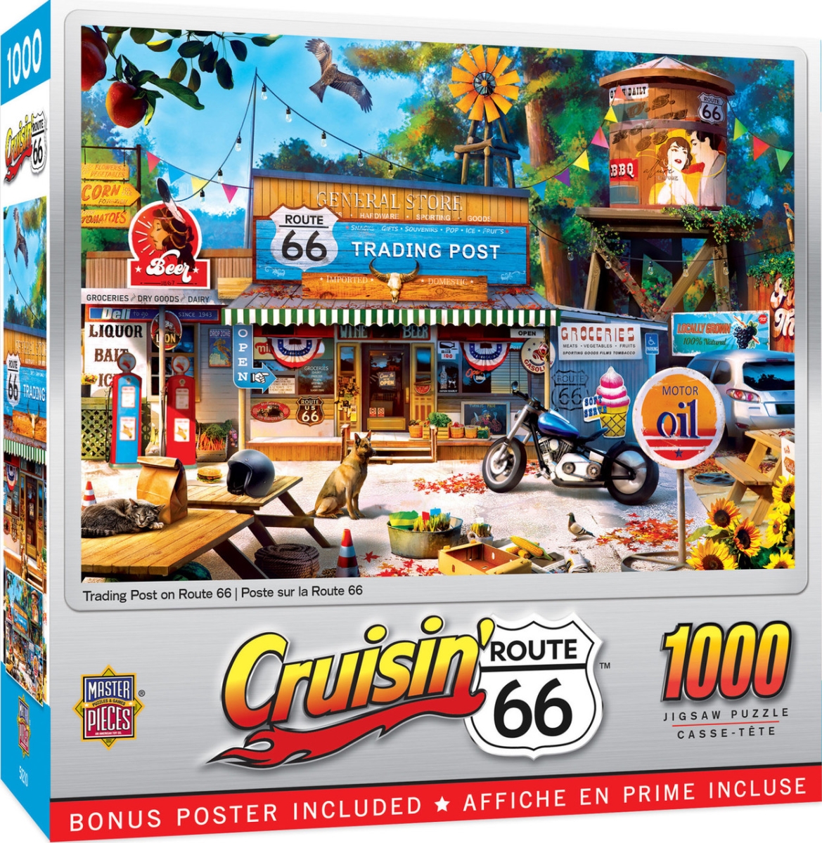 72280 Cruisin Trading Post on Route 66 Puzzle, 1000 Piece