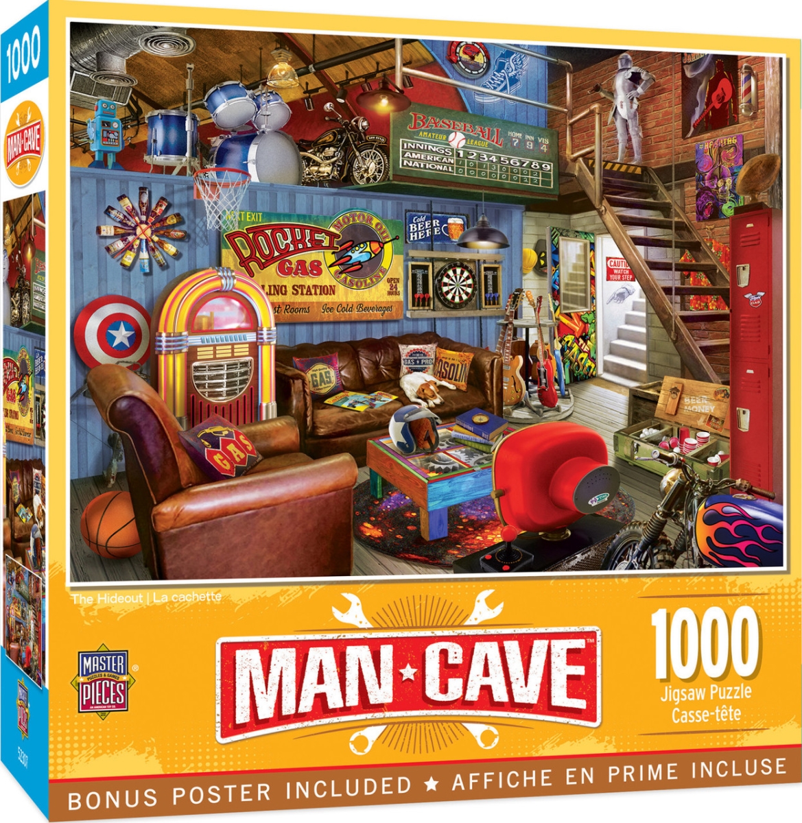 72302 Man Cave The Hideout Puzzle, 1000 Piece