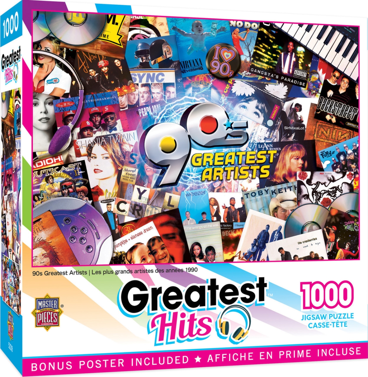 72307 Greatest Hits 90s Puzzle, 1000 Piece