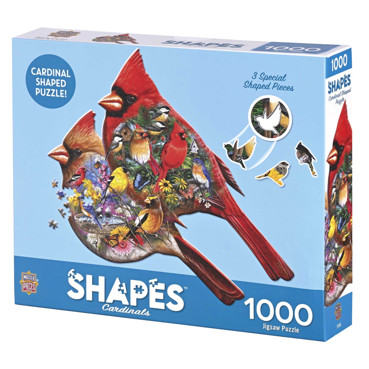 Contours Cardinals Shaped Puzzle, 1000 Piece