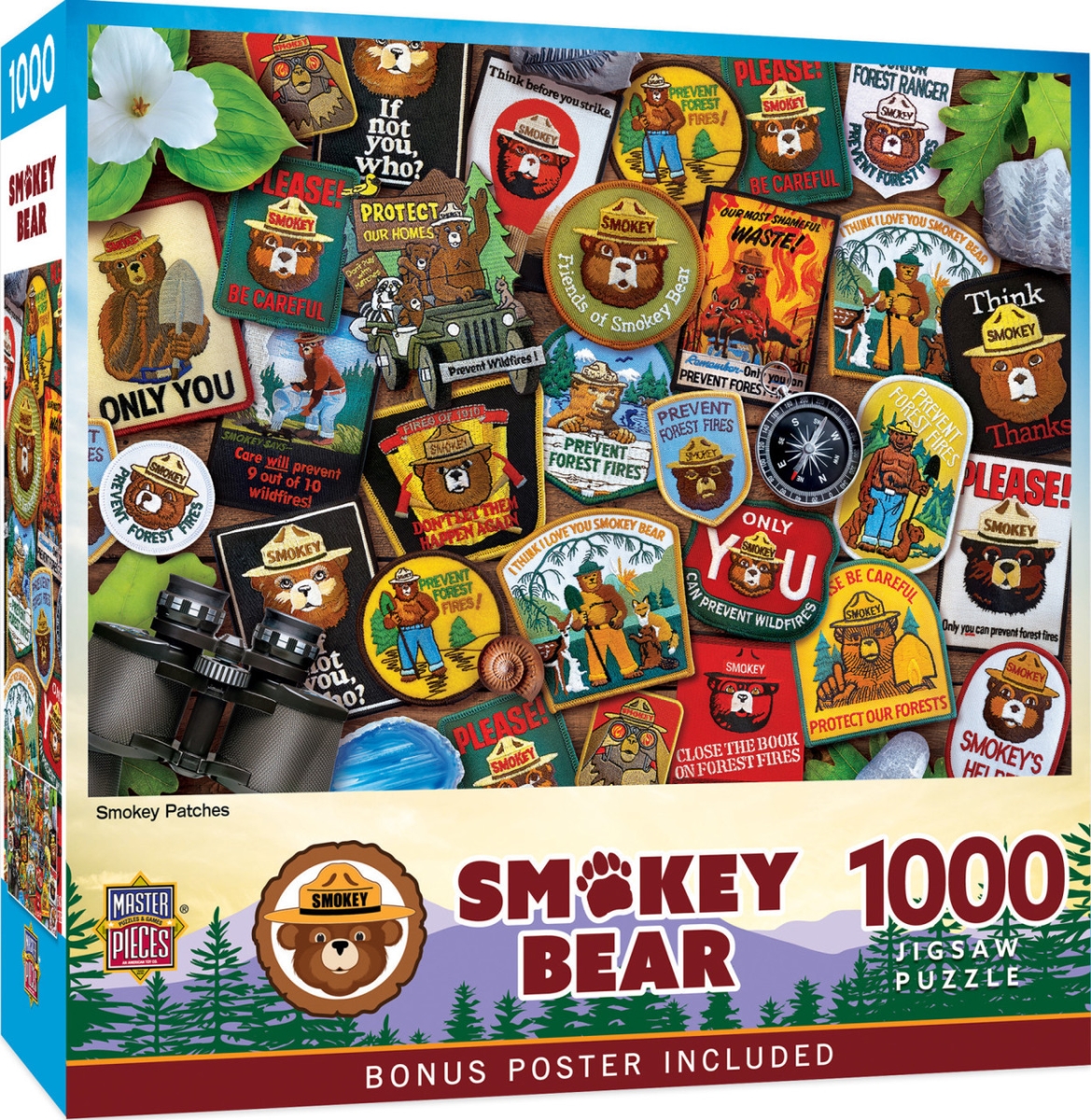 72366 Smokey Bear Patches Puzzle, 1000 Piece