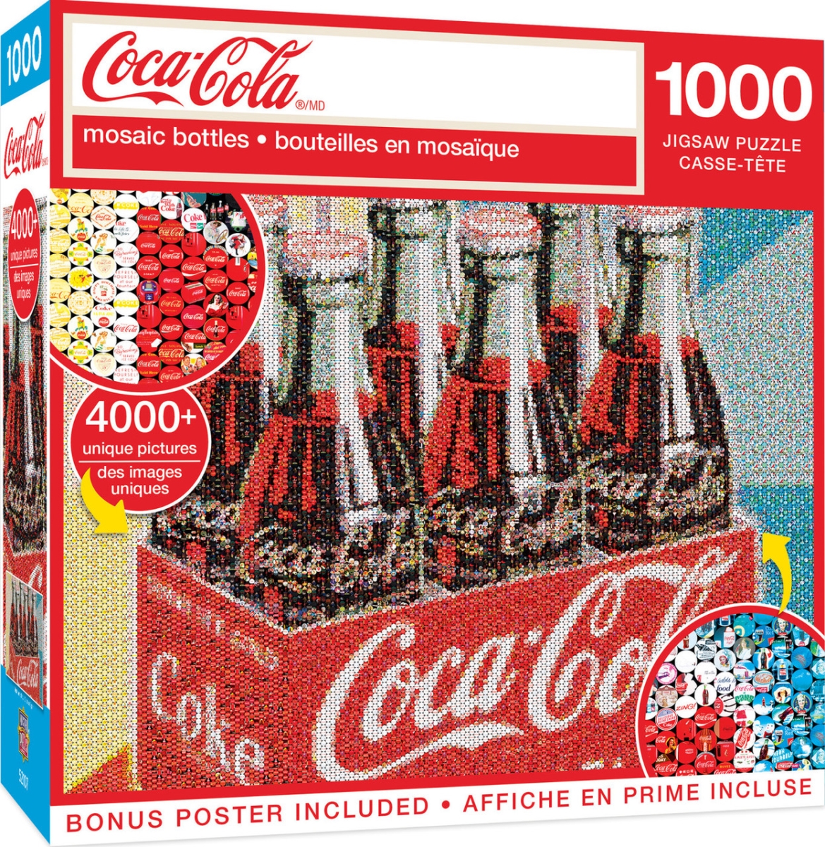 82121 Coca-Cola Photomosiac Bottles Puzzle, 1000 Piece