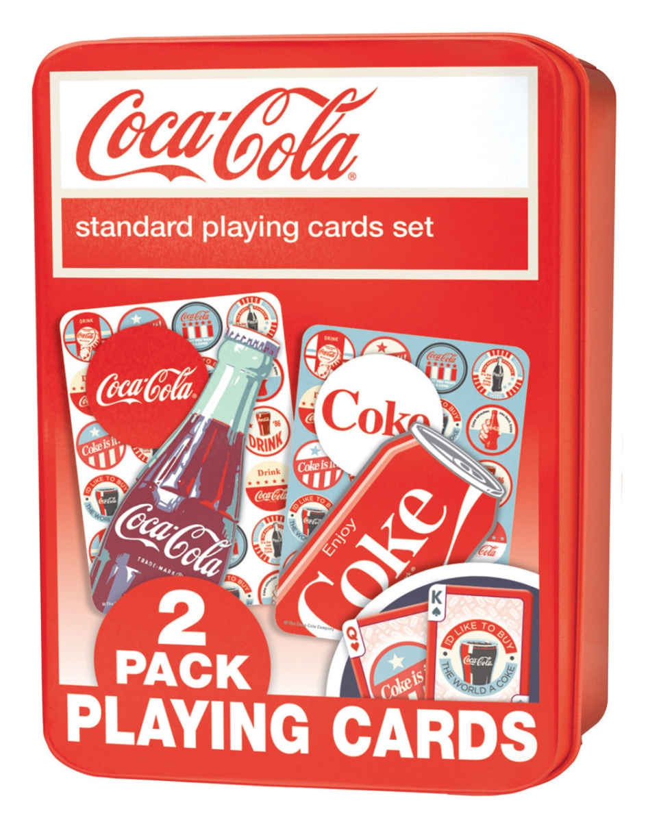 92064 Coca-Cola Playing Cardsin a Tin, Pack of 2