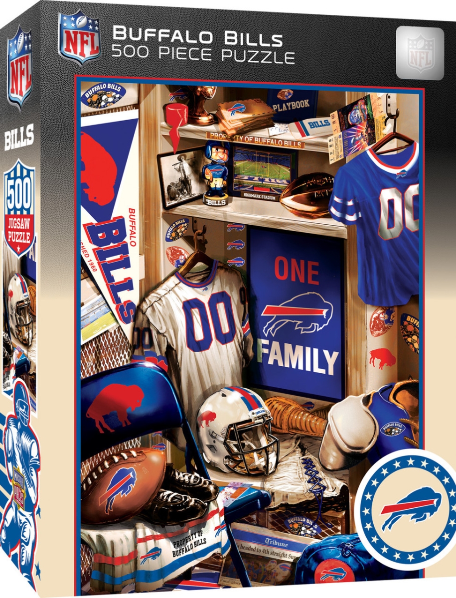 BUB1090 Buffalo Bills Locker Room Puzzle, 500 Piece