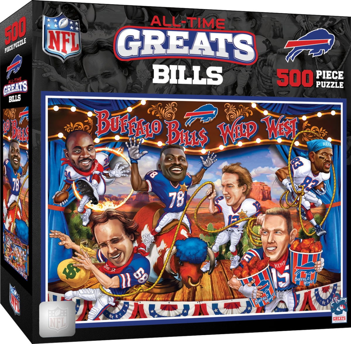 BUB1100 Buffalo Bills All-Time Greats Puzzle, 500 Piece