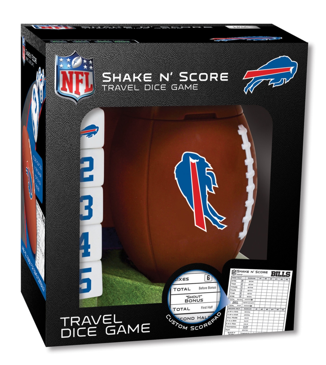 BUB3090 Buffalo Bills Shake N Score Dice Game