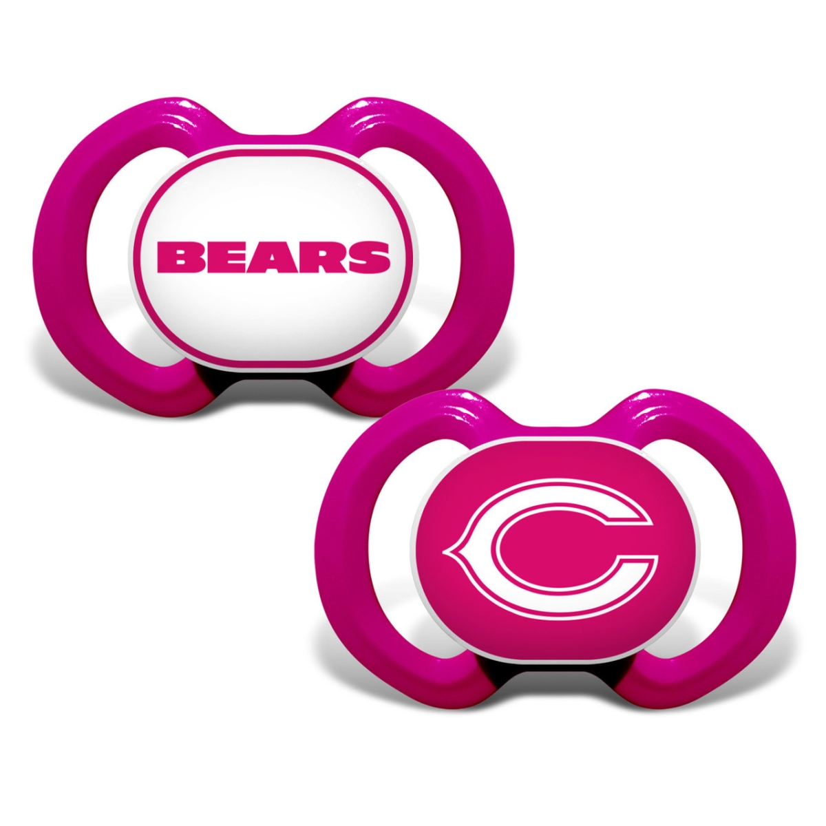 CHB2001 Chicago Bears Pacifier, Pink - Pack of 2