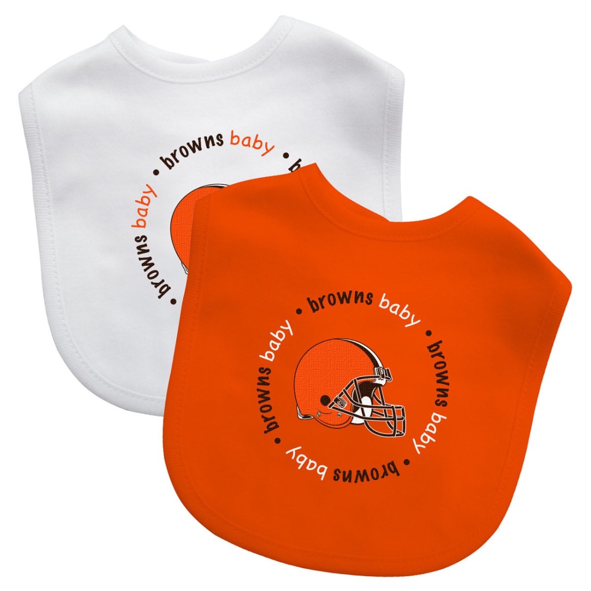 Picture of MasterPieces CLB2160 Cleveland Browns Baby Bibs&#44; Pack of 2