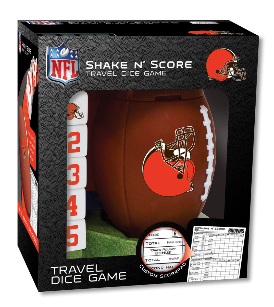 CLB3090 Cleveland Browns Shake N Score Dice Game