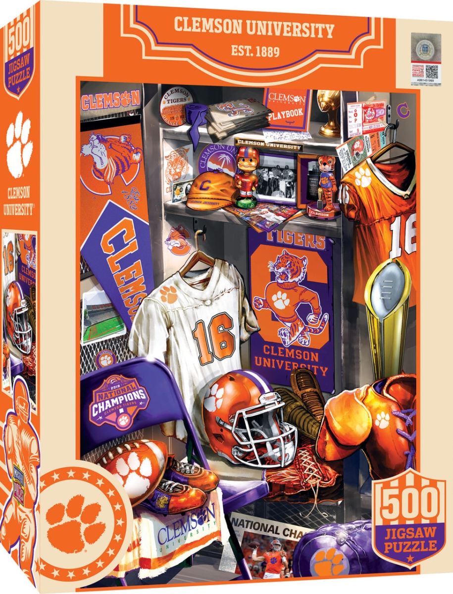 Picture of MasterPieces CLE1090 Clemson Tigers Locker Room Puzzle&#44; 500 Piece