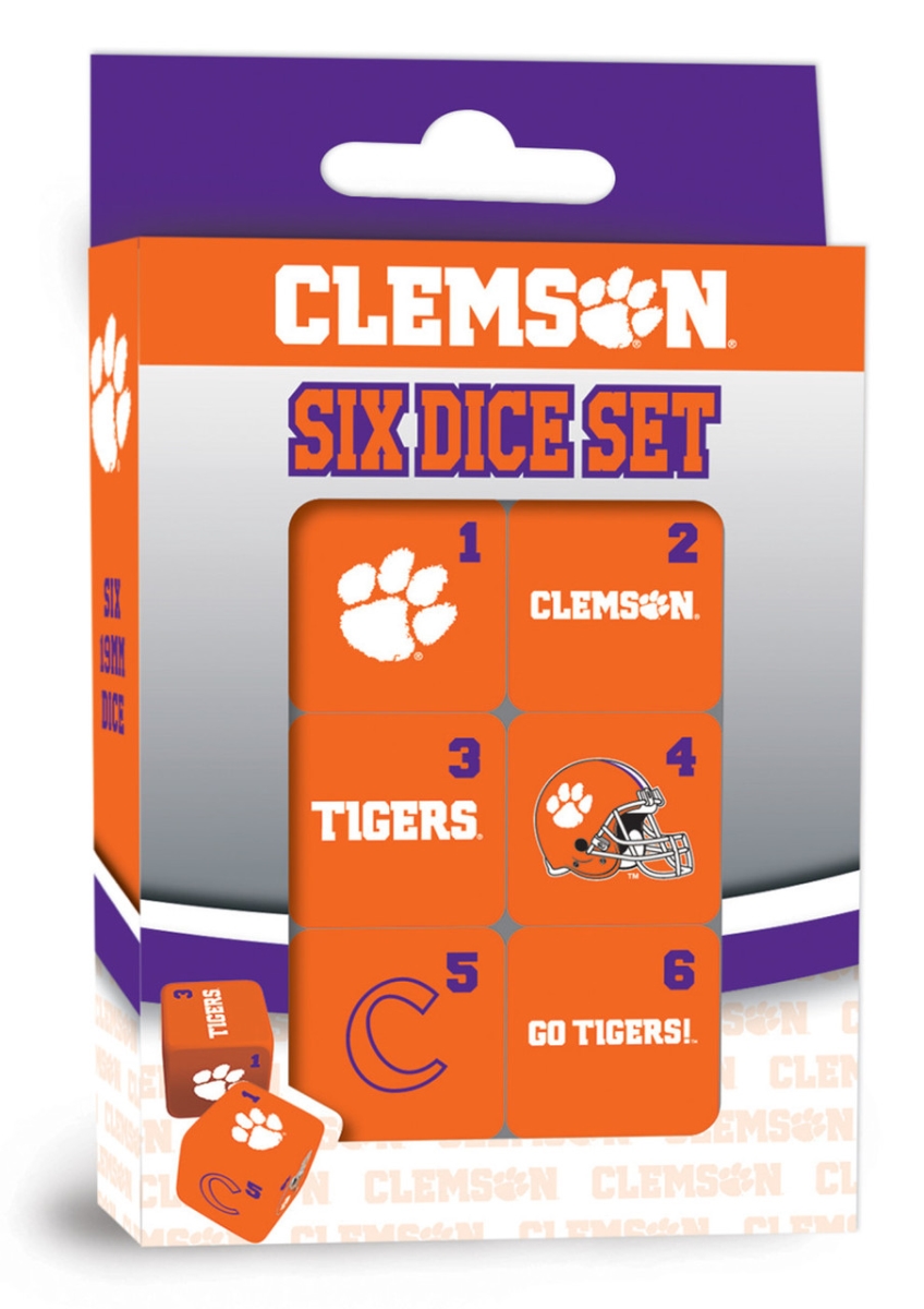 Picture of MasterPieces CLE3140.01 Clemson Tigers Dice Set