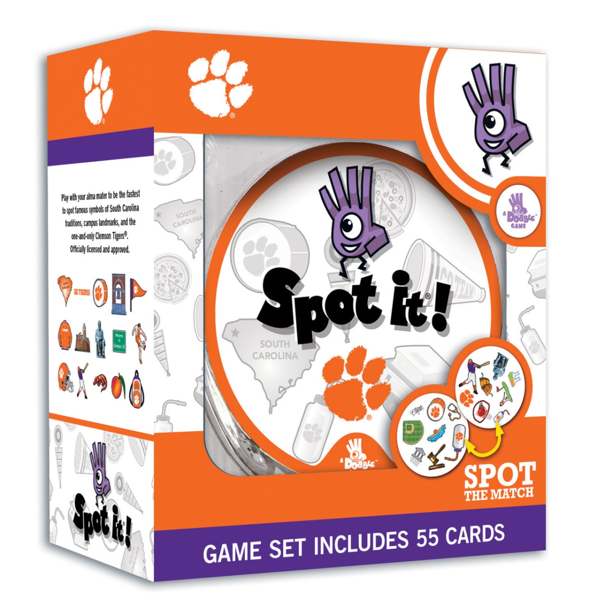 CLE3160 Clemson Tigers Spot It Card Game