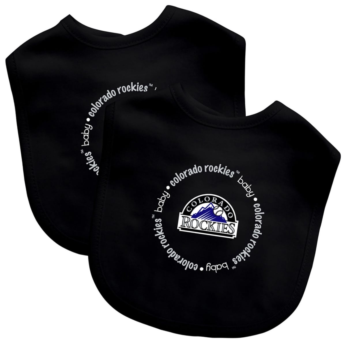 Masterpiece COR2160 MLB Colorado Rockies Baby Bibs - Pack of 2