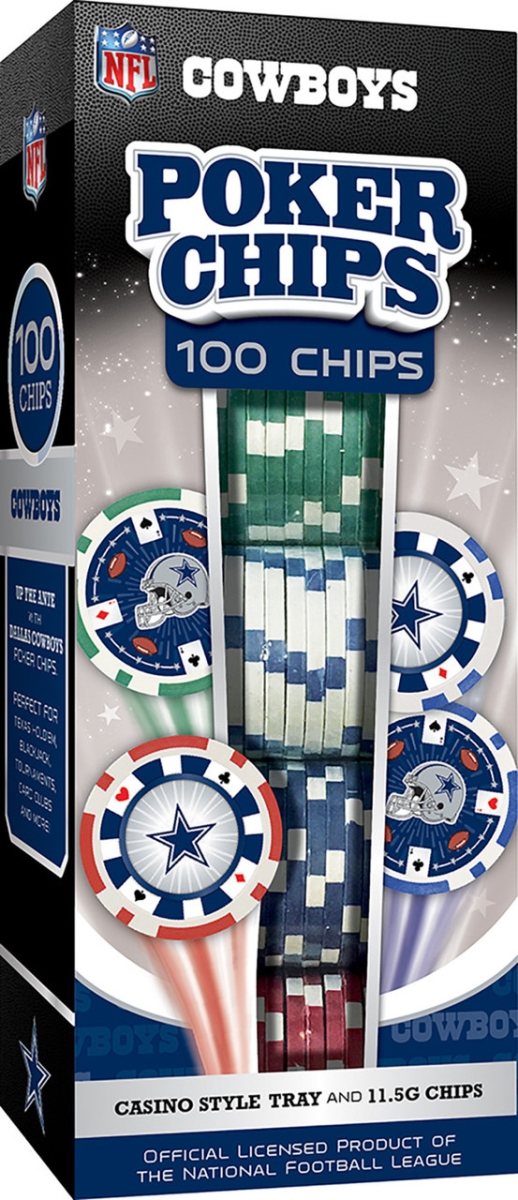 Masterpiece DAC3120 NFL Dallas Cowboys Poker Chips - 100 Piece
