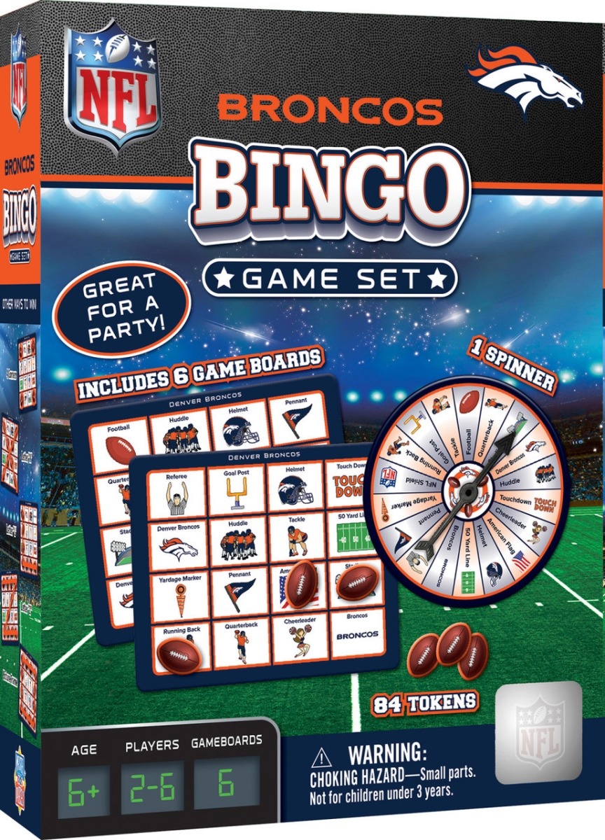 Masterpiece DEB3250 NFL Denver Broncos Bingo Game