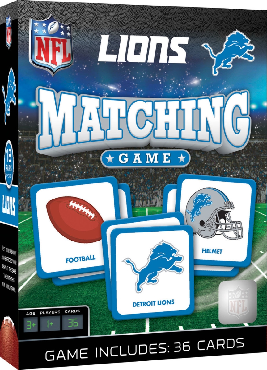 Masterpiece DEL3080 NFL Detroit Lions Matching Game