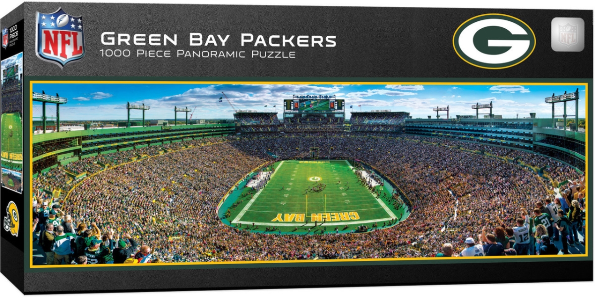 Masterpiece GBP1031 NFL Green Bay Packers Panoramic Puzzle with End Zone - 1000 Piece
