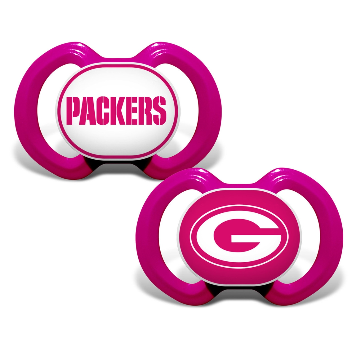 Masterpiece GBP2001 NFL Green Bay Packers Pacifier, Pink - Pack of 2