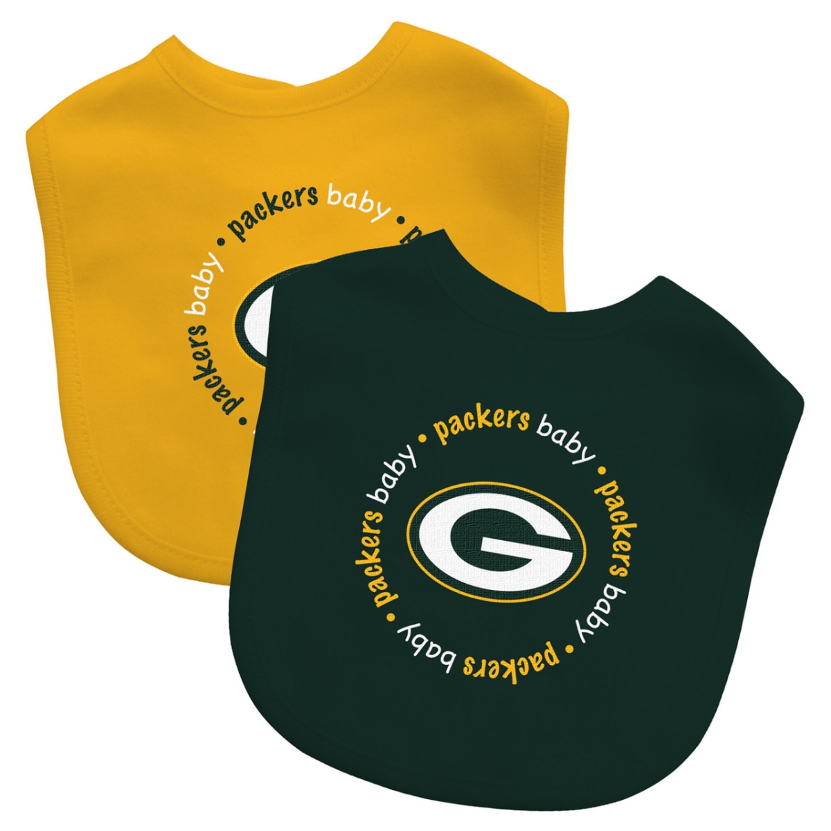 Picture of Masterpiece GBP2160 NFL Green Bay Packers Baby Bibs - Pack of 2