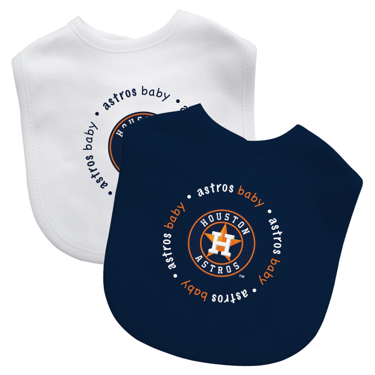 Masterpiece HOA2160 MLB Houston Astros Baby Bibs - Pack of 2